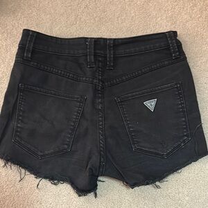 Guess Women's Black Denim Shorts